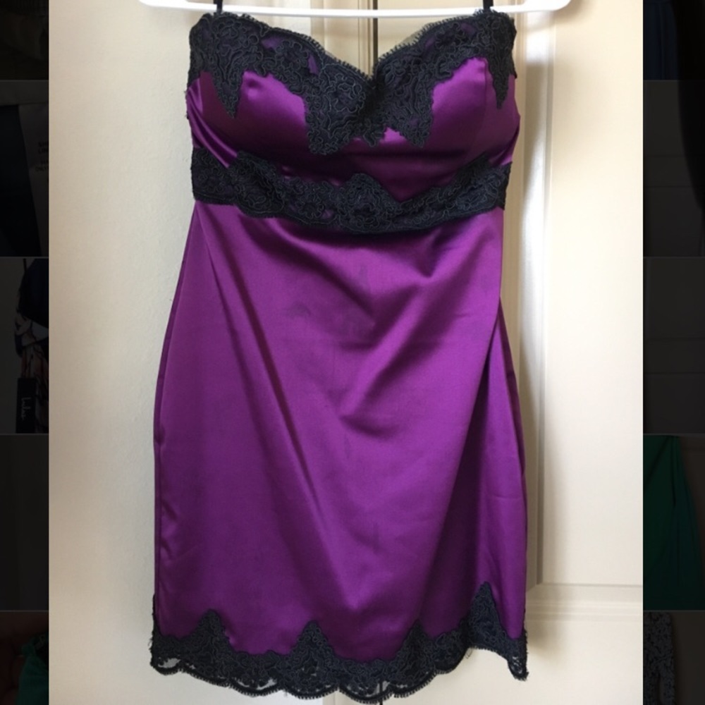 Fitted Purple Bebe Dress
